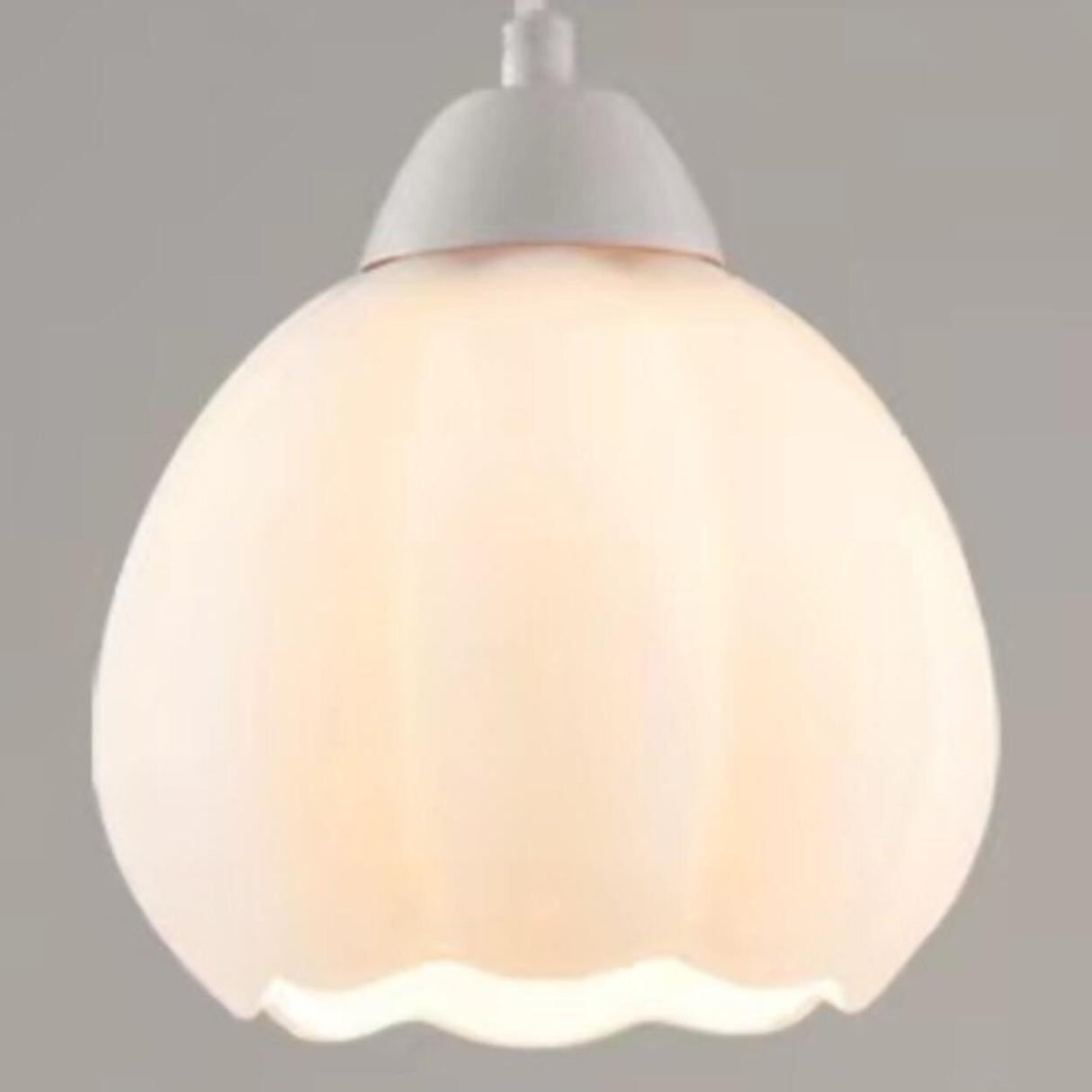 3-Light Floral Frosted Glass Island Pendant Light Image - 11