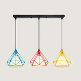 3-Light Gold Diamond Adjustable Island Ceiling Light Image - 7