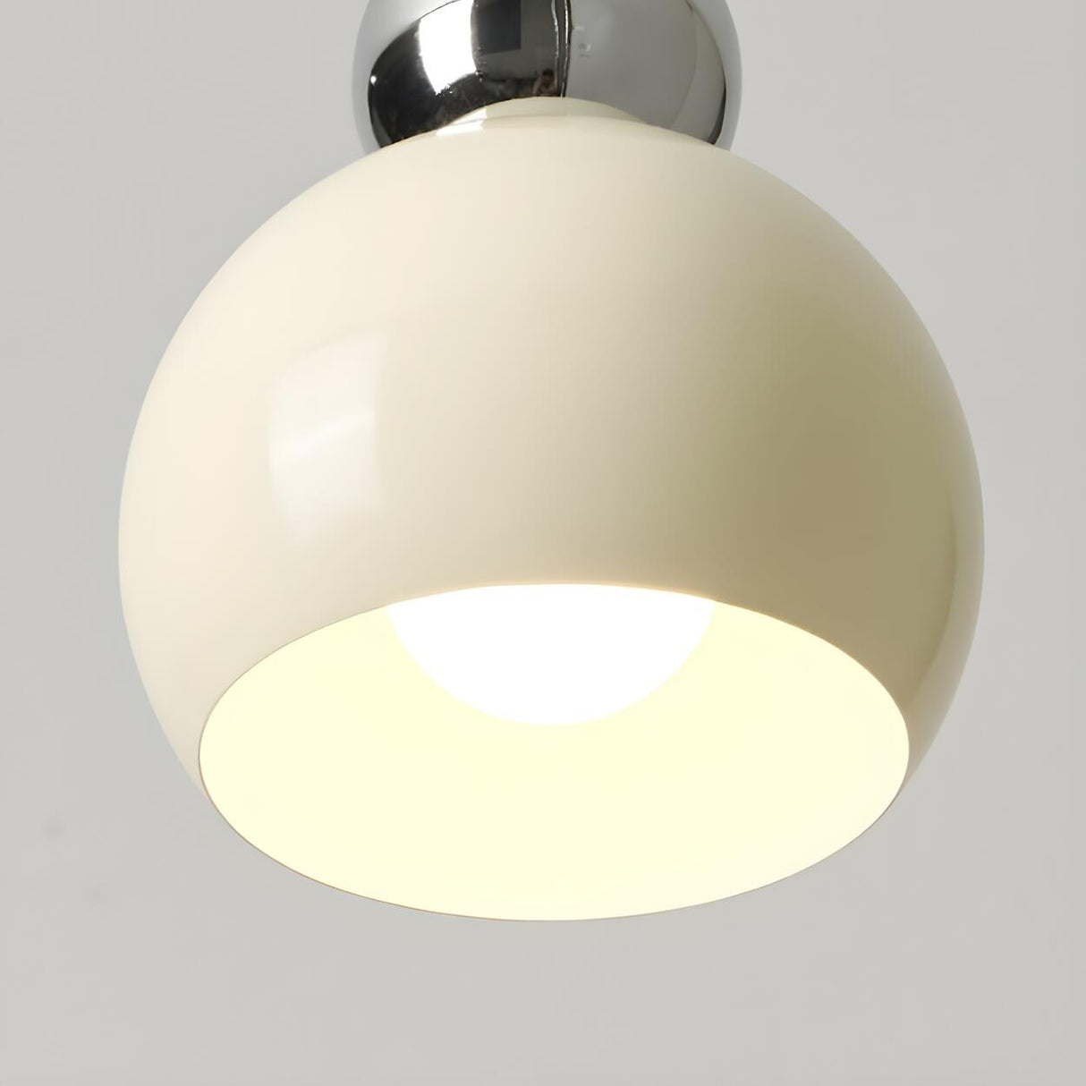 3-Light Minimalist Dome Orange Island Pendant Light Image - 10