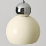 3-Light Minimalist Dome Orange Island Pendant Light Image - 9