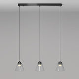 3-Light Modern Black Globe Island Pendant Light Image - 10