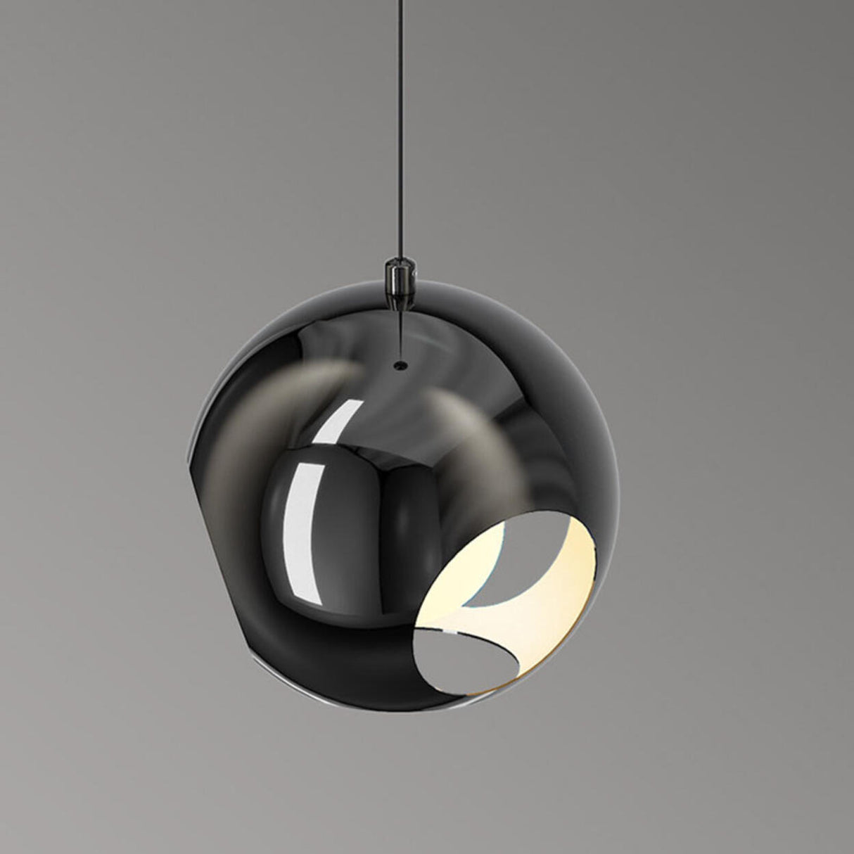 3-Light Modern Black Globe Island Pendant Light Image - 15