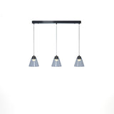 3-Light Modern Black Globe Island Pendant Light Image - 6