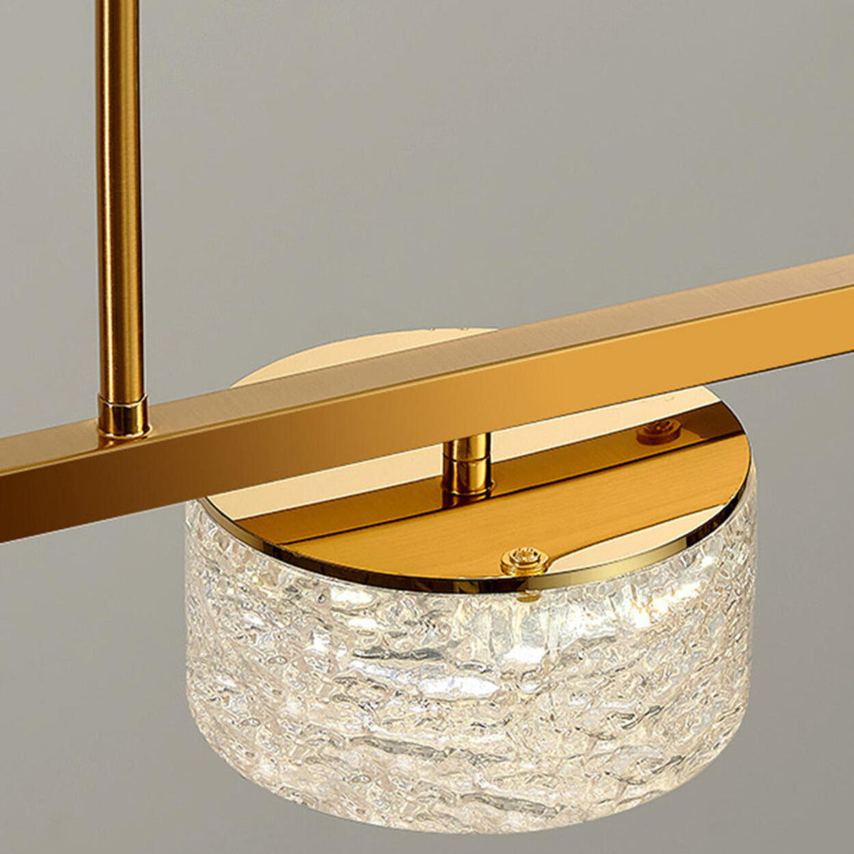 3-Light Modern Clear Cylinder Adjustable Island Light Image - 7