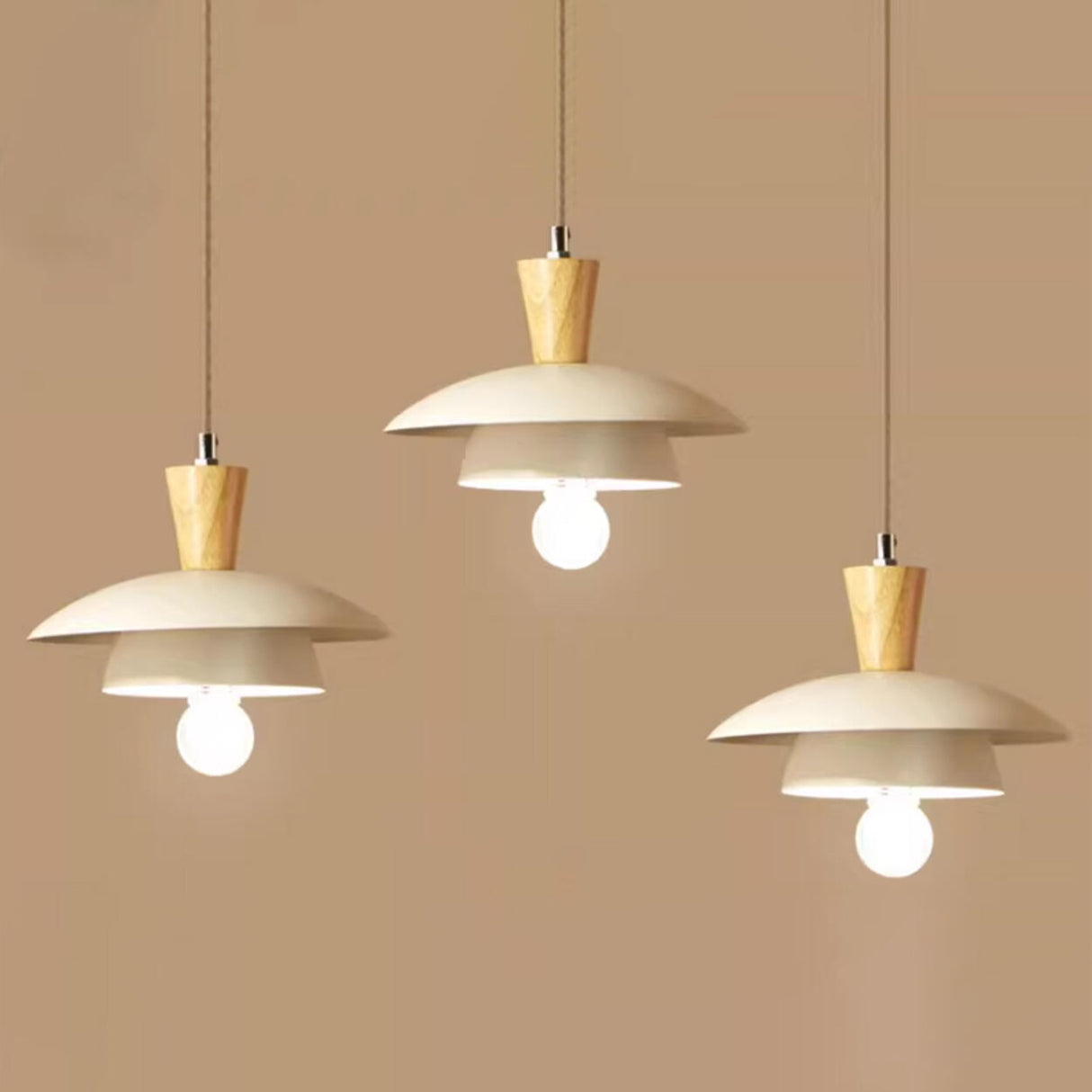 3-Light Modern Colorful Saucer Island Pendant Light Image - 6