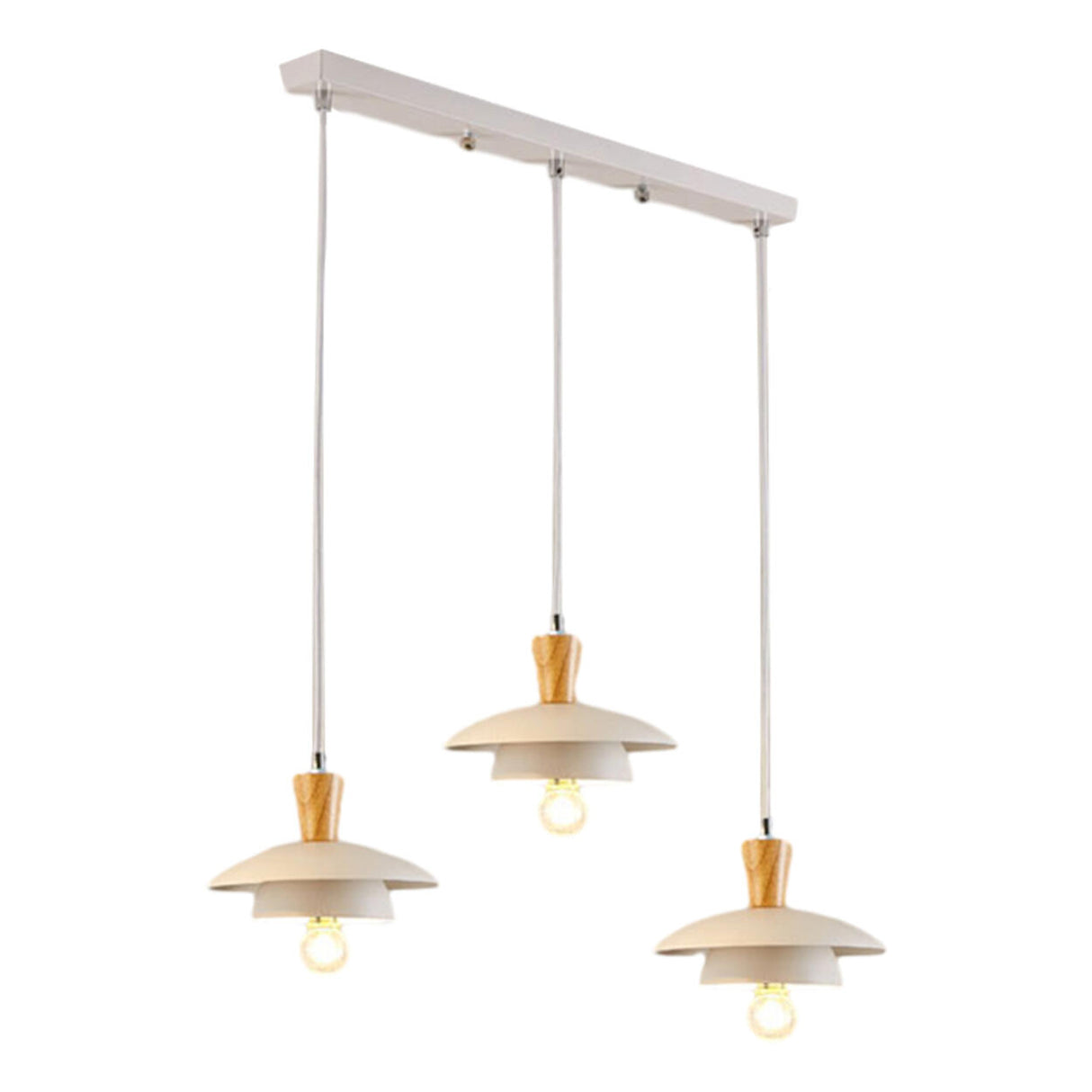3-Light Modern Colorful Saucer Island Pendant Light Image - 7