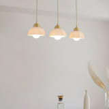 3-Light Modern Dome Adjustable Island Hanging Light Image - 3