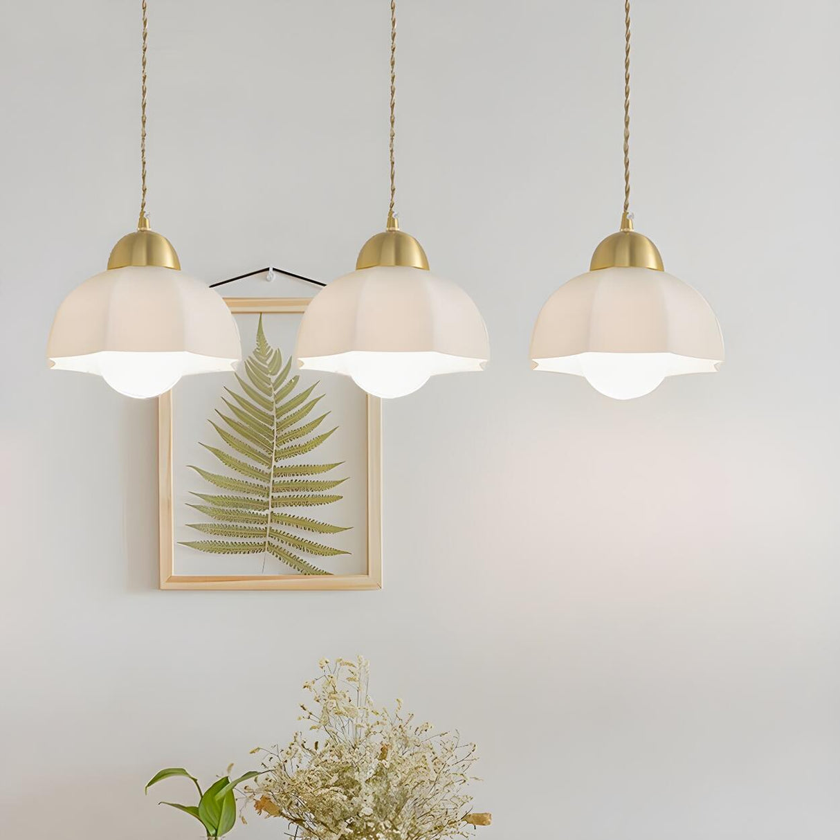 3-Light Modern Dome Adjustable Island Hanging Light Image - 4