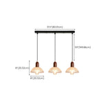 3-Light Modern Dome Clear Glass Island Pendant Light Image - 13