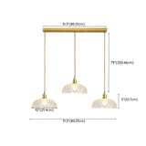3-Light Modern Dome Glass LED Island Light Fixture Image - 17