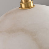 3-Light Modern Dome Stone Gold Island Pendant Light Image - 10