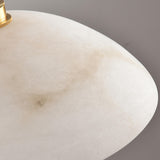 3-Light Modern Dome Stone Gold Island Pendant Light Image - 9