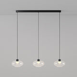 3-Light Modern Glass Cylinder Island Pendant Lights Image - 8