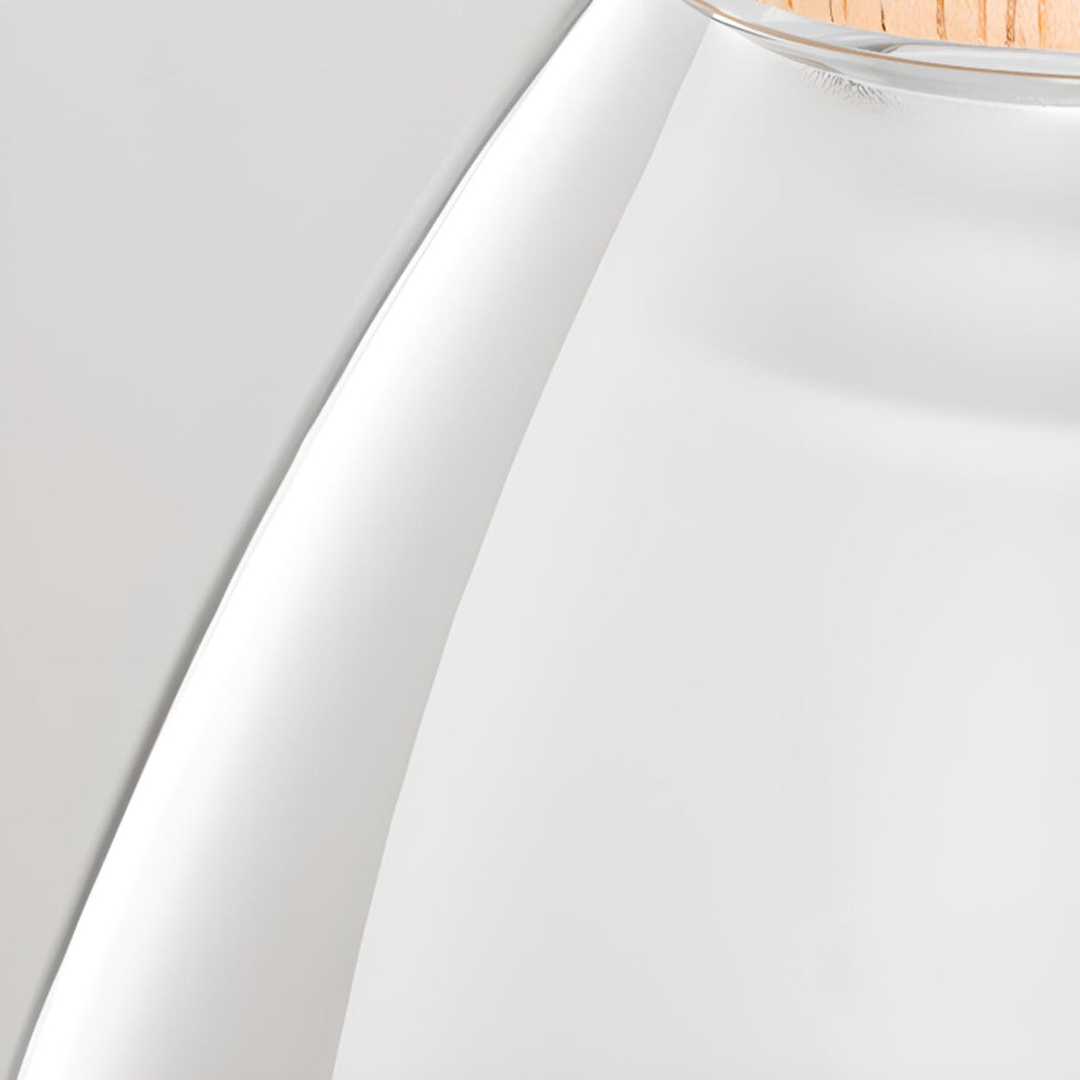 3-Light Modern Glass Dome Wood Island Ceiling Light Image - 8