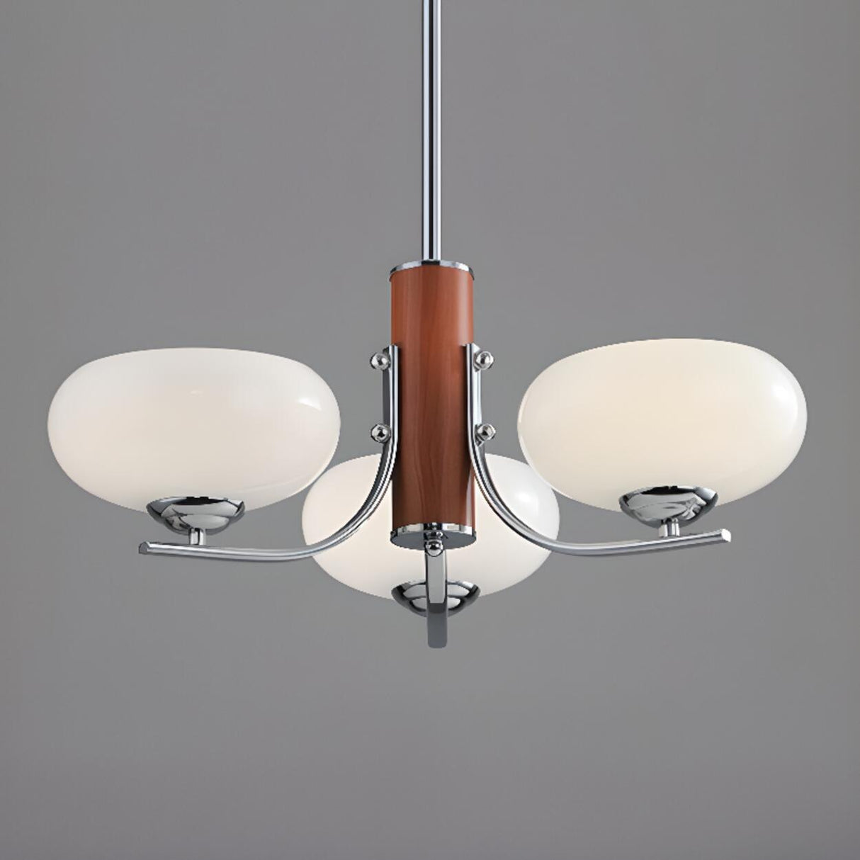 3-Light Modern Kitchen Wood  Pendant Chandelier Image - 15