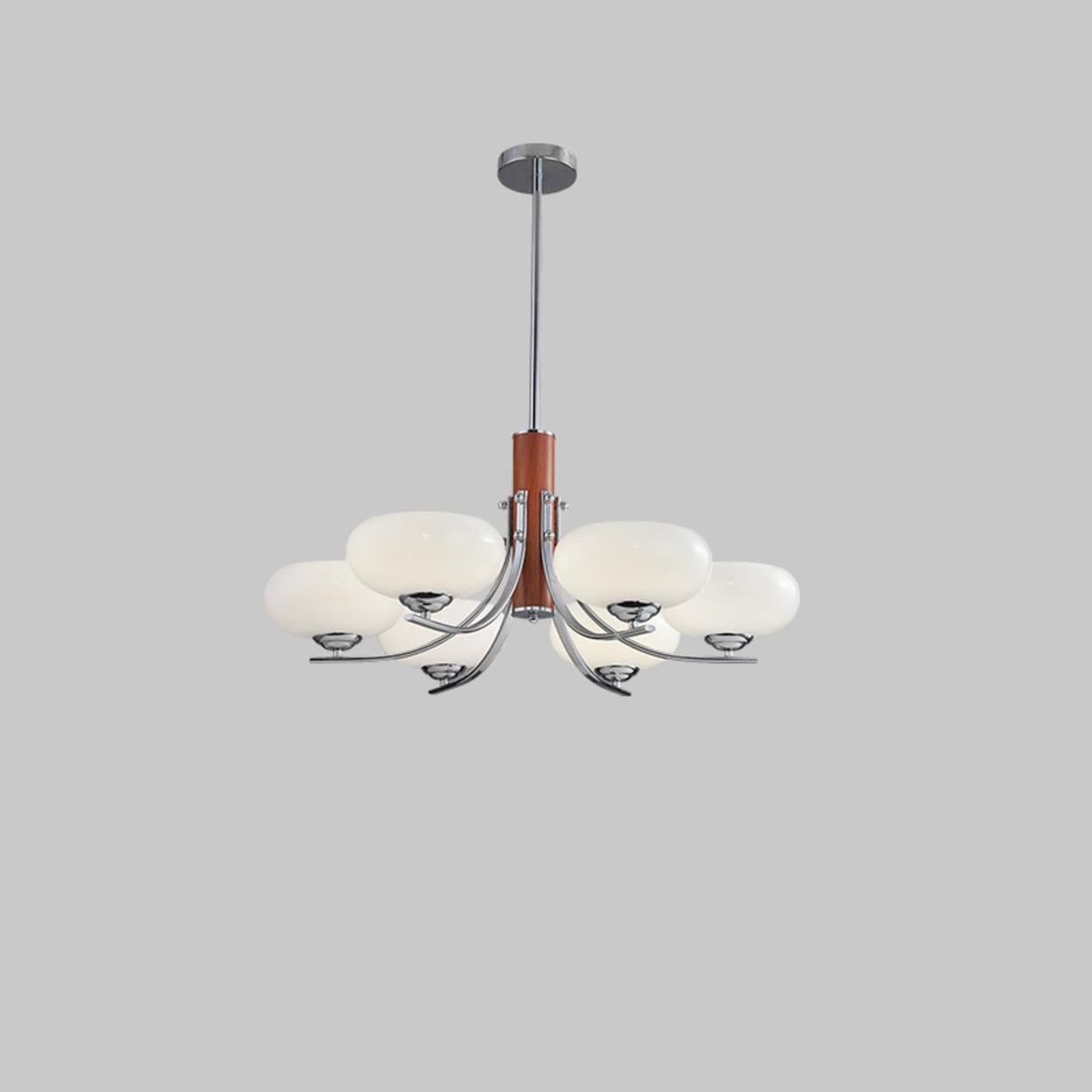 3-Light Modern Kitchen Wood  Pendant Chandelier Image - 3