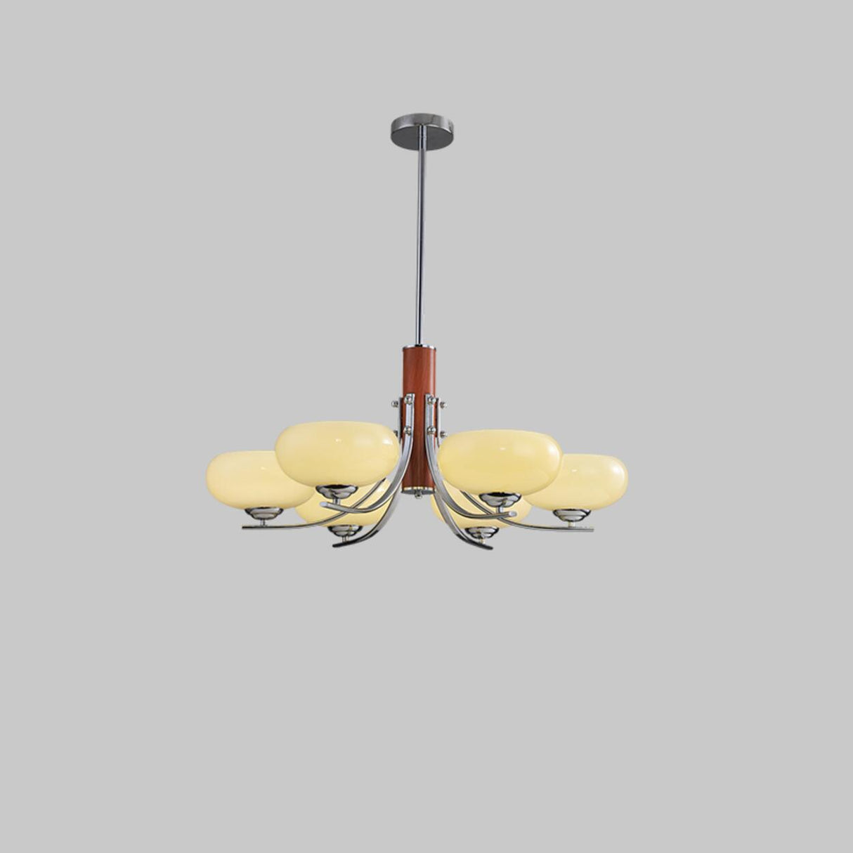 3-Light Modern Kitchen Wood  Pendant Chandelier Image - 7