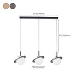 3-Light Modern Planet Adjustable Island Pendant Light #size