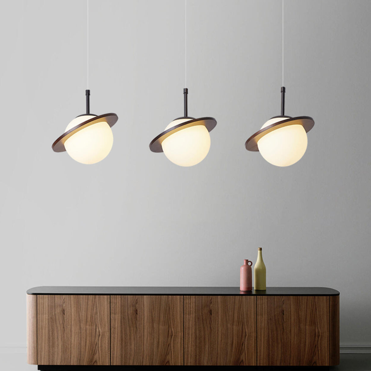 3-Light Modern Planet Adjustable Island Pendant Light Image - 5