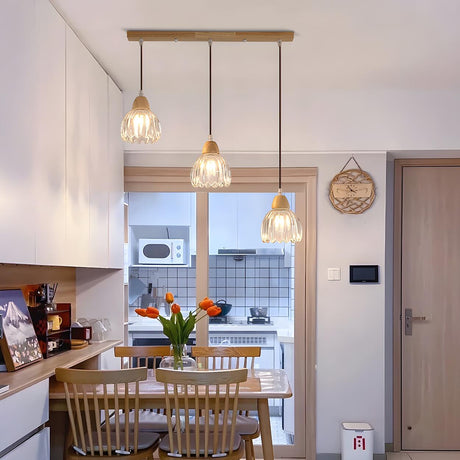 3-Light Scandinavian Flower Island Pendant Light Image - 1