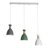 3-Light Scandinavian Multi-Color Cone Island Light Image - 6