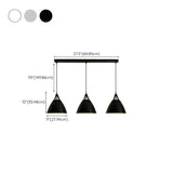 3-Light Simple Cone Adjustable Island Ceiling Light Image - 16