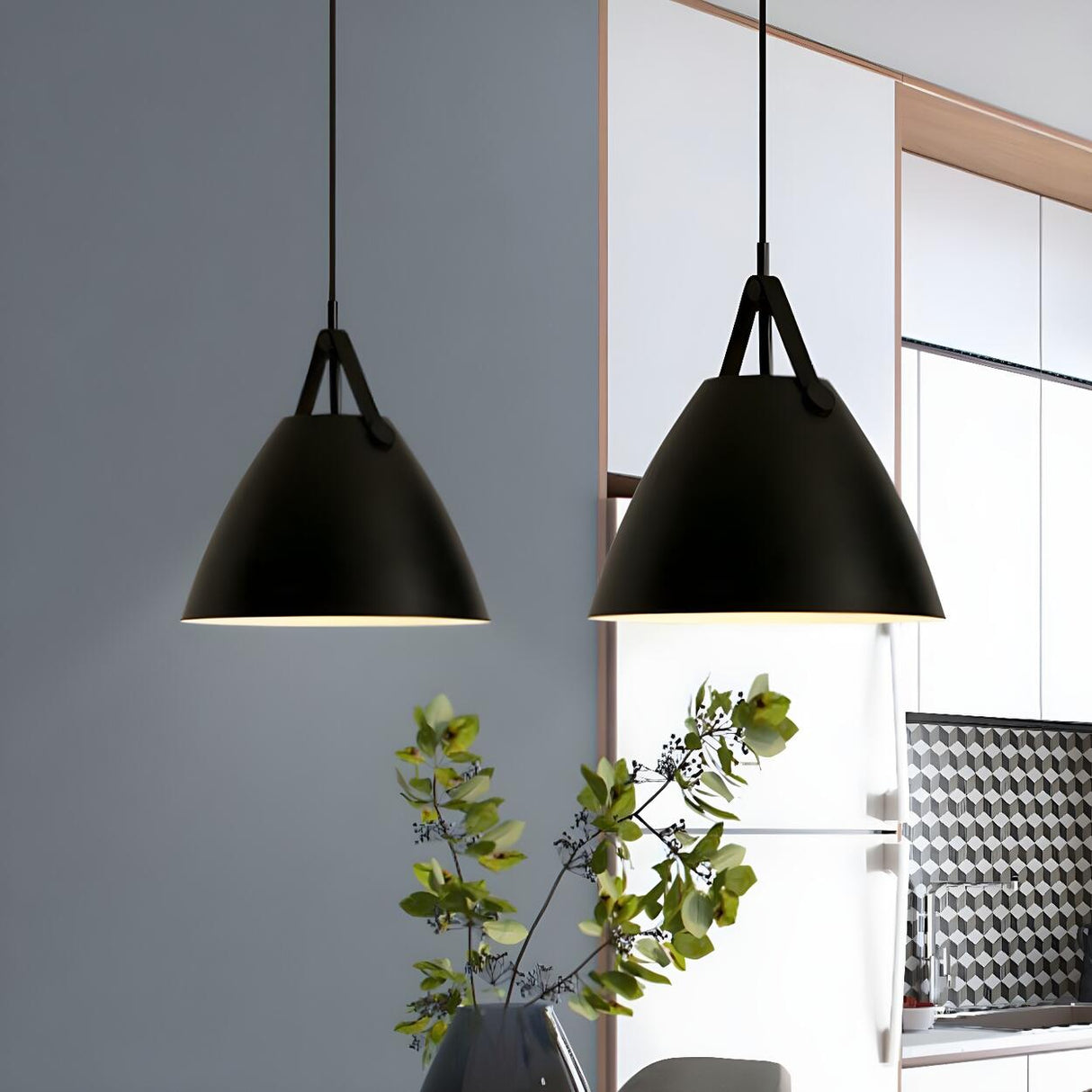 3-Light Simple Cone Adjustable Island Ceiling Light Image - 3