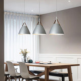 3-Light Simple Cone Adjustable Island Ceiling Light Image - 4