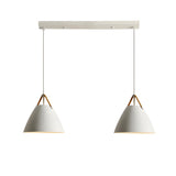 3-Light Simple Cone Adjustable Island Ceiling Light Image - 5