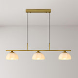 3-Light Simple Dome Adjustable Island Hanging Light Image - 12