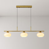 3-Light Simple Dome Adjustable Island Hanging Light Image - 14
