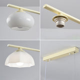 3-Light Simple Dome Adjustable Island Hanging Light Image - 18