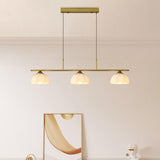 3-Light Simple Dome Adjustable Island Hanging Light Image - 6