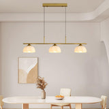 3-Light Simple Dome Adjustable Island Hanging Light Image - 7