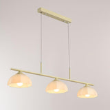 3-Light Simple Dome Adjustable Island Hanging Light Image - 8