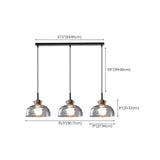 3-Light Simplicity Glass Cone Island Ceiling Light Image - 14