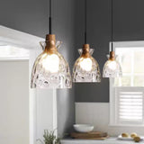 3-Light Simplicity Glass Cone Island Ceiling Light Image - 3