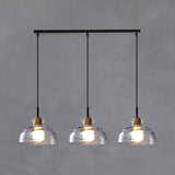 3-Light Simplicity Glass Cone Island Ceiling Light Image - 6