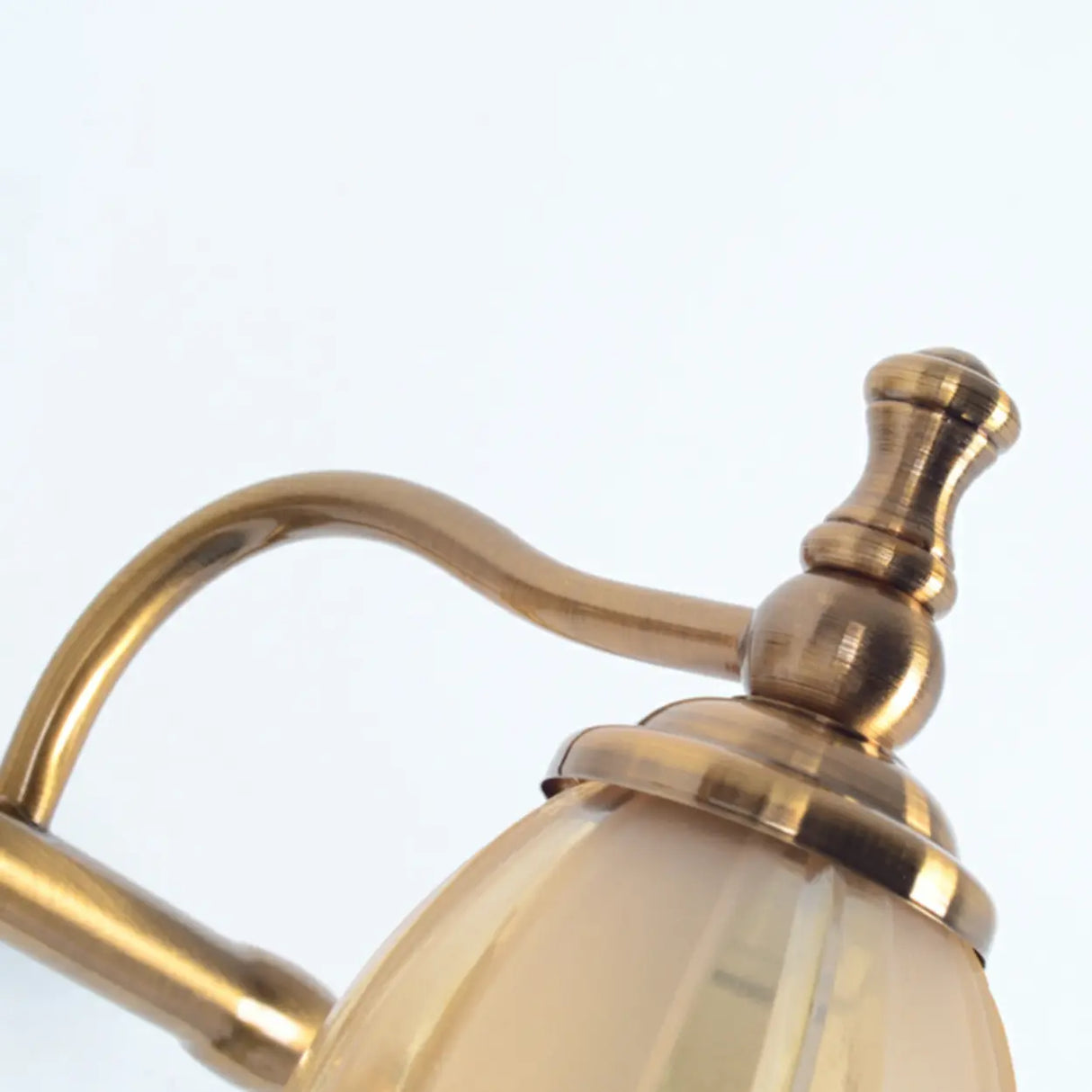3-Light Vintage Clear Floral Glass LED Vanity Light Image - 10