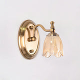 3-Light Vintage Clear Floral Glass LED Vanity Light Image - 2