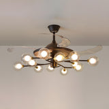 3-Speed Industrial Sputnik Ceiling Fan with Lights Image - 7