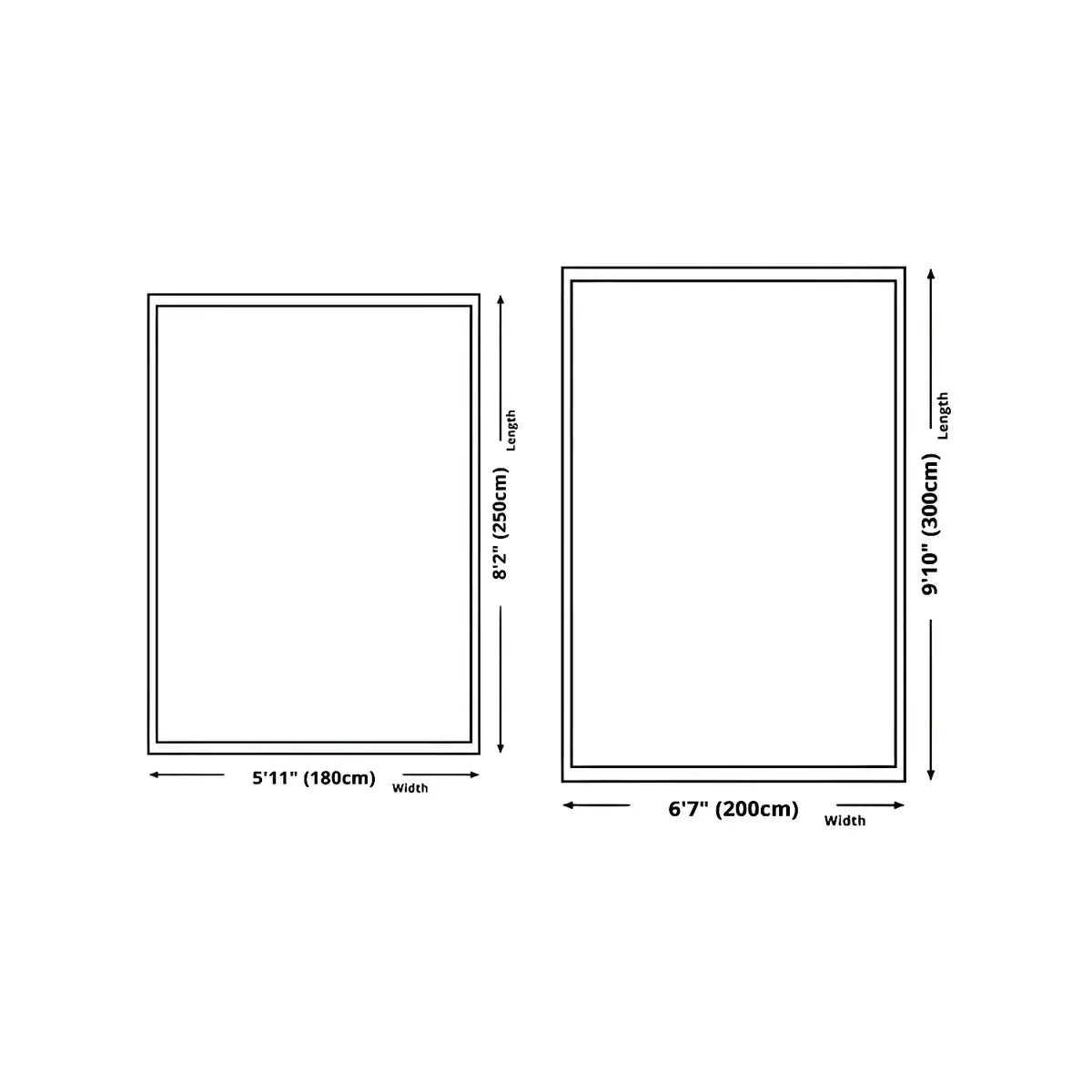 3D Illusion Polyester Black White Rectangle Area Rug Image - 11