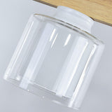 4-Light Minimalist Cylinder Wooden Island Pendant Light Image - 12