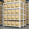 5-Layer Steel Freestanding Heavy-Duty White Garage Cabinets Image - 3