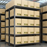 5-Layer Steel Freestanding Heavy-Duty White Garage Cabinets Image - 4