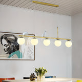 5-Light Globe Decorative Birds Kitchen Pendant Light Image - 6