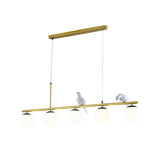 5-Light Globe Decorative Birds Kitchen Pendant Light Image - 9