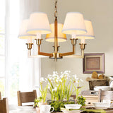 5-Light Tiered Classic Brass Chain Chandelier  Image - 1