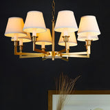 5-Light Tiered Classic Brass Chain Chandelier  Image - 3