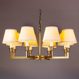 5-Light Tiered Classic Brass Chain Chandelier  Image - 8